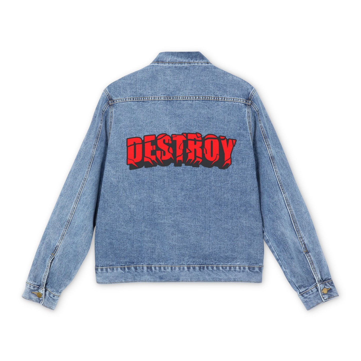 Destroy Graphic Men's Denim Jacket BRAND NEW