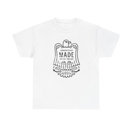 American Made With Pride Graphic T Shirt Unisex Heavy Cotton Tee Gift