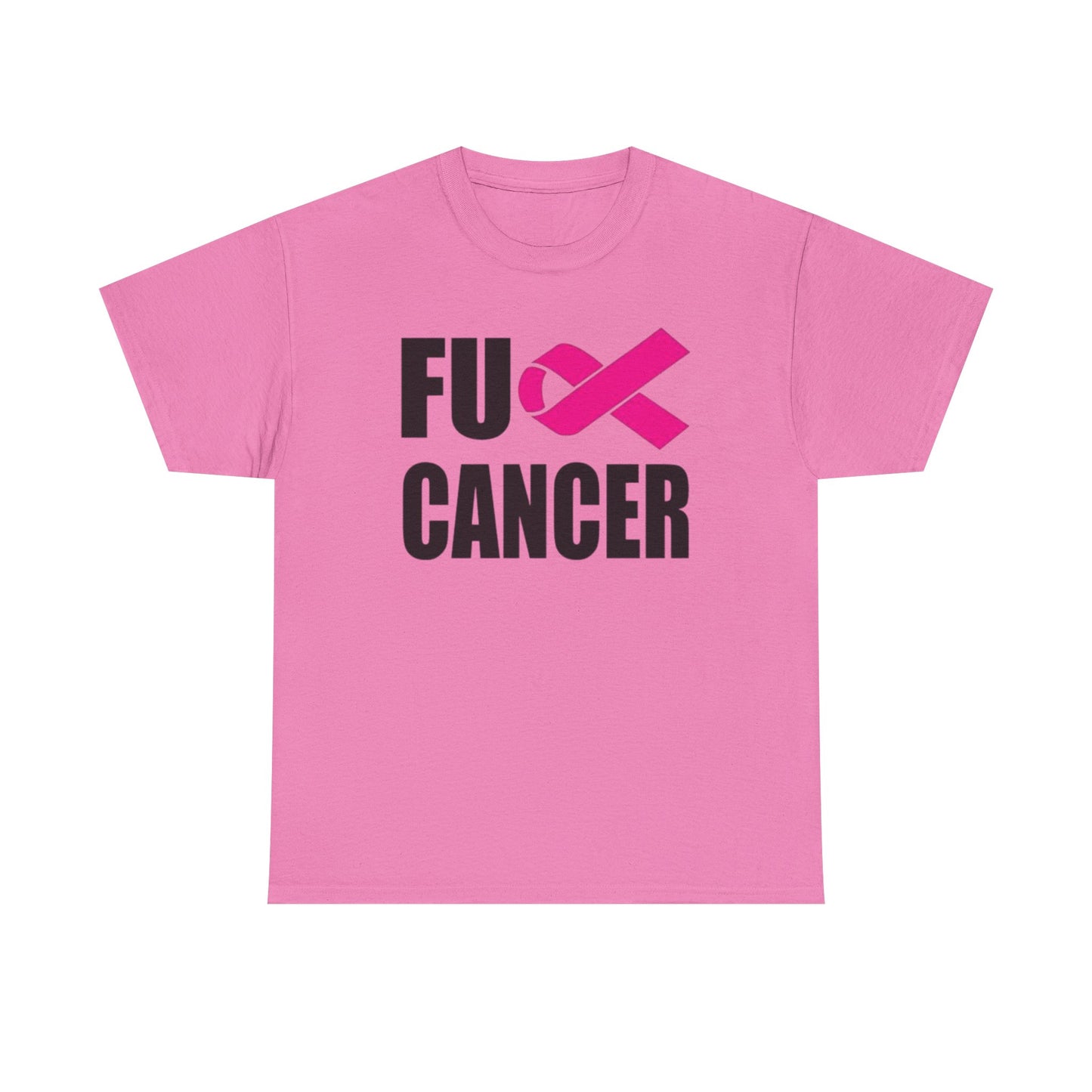 FU Cancer Graphic T Shirt Cancer Awareness Unisex Heavy Cotton Tee