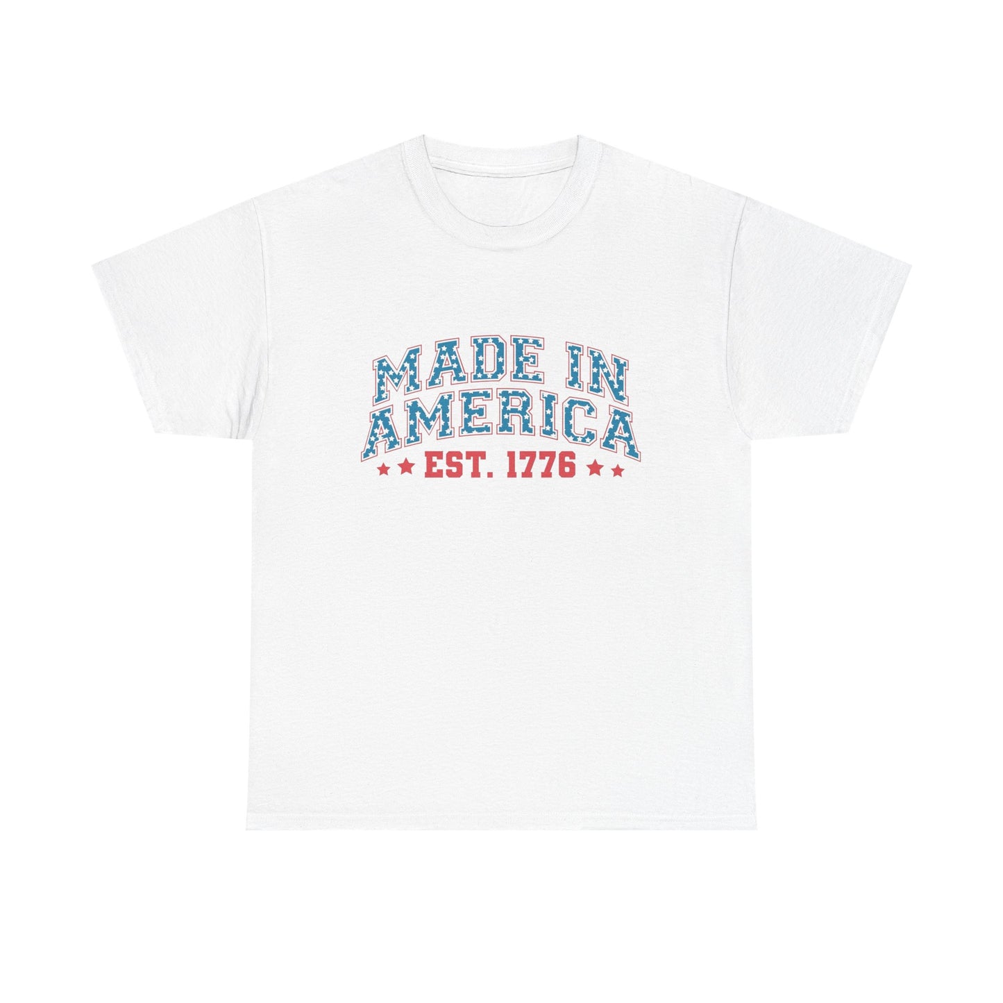Made In America USA Graphic T Shirt NEW ADULT Unisex Heavy Cotton Tee