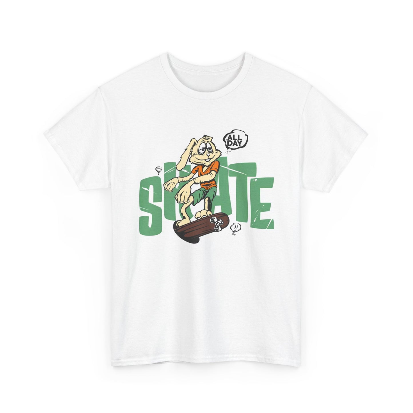 Skate All Day Graphic T Shirt Adult NEW Unisex Heavy Cotton Tee