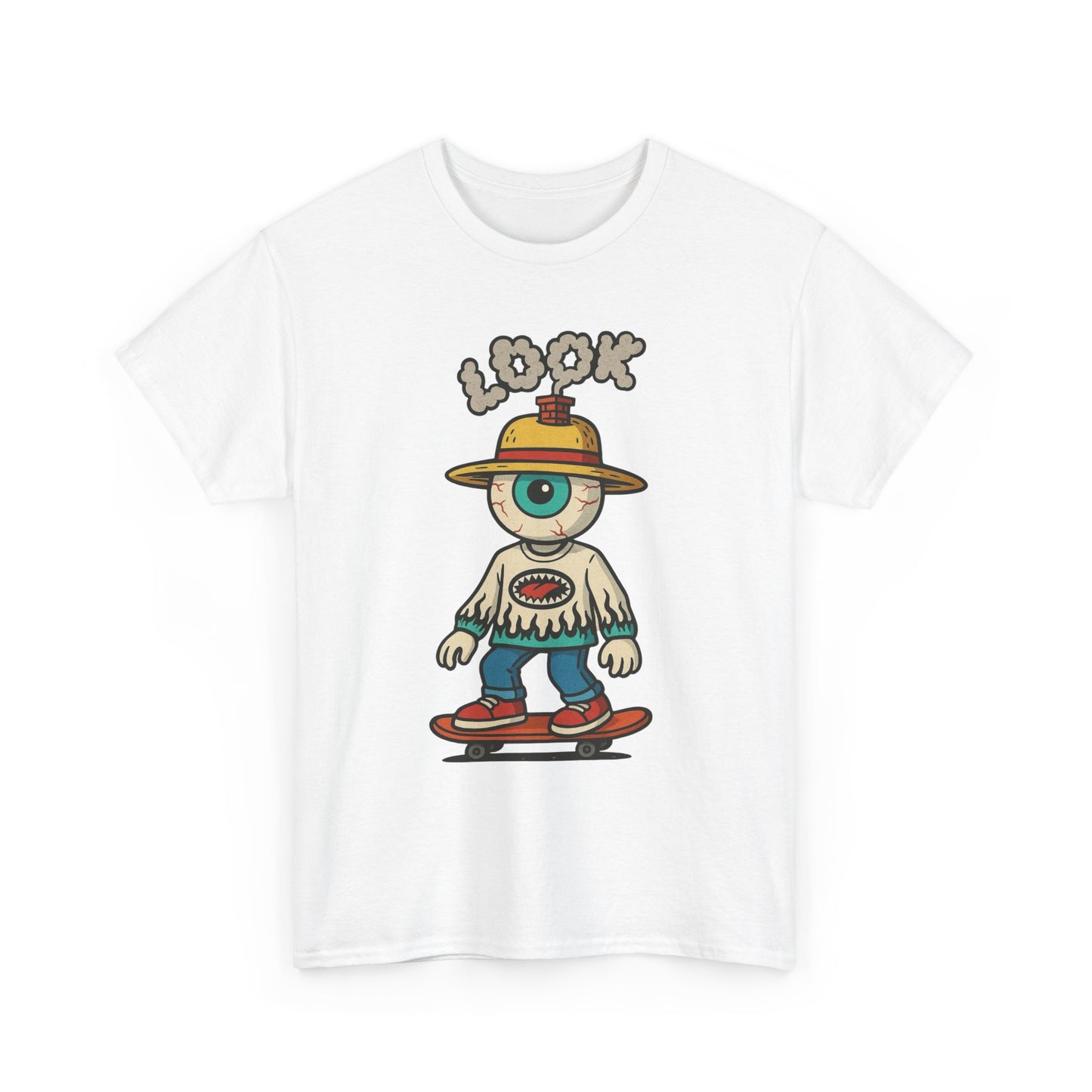 Lookout Eyes Skateboarding SB Graphic T-Shirt Comfy Cotton Tee Brand NEW