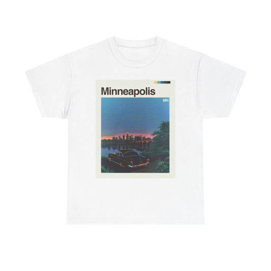 Minneapolis Skyline Graphic T Shirt Cotton Tee Apparel New