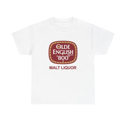 Olde English Malt Liquor Shirt Vintage Logo Beer Retro Unisex Heavy Cotton Tee