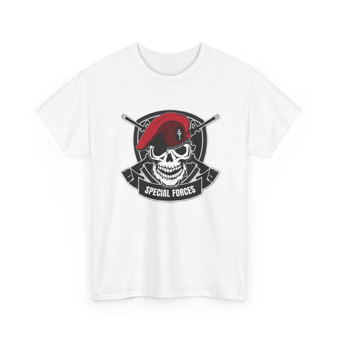 Special Forces Graphic T Shirt Retro Skull Military Unisex Heavy Cotton Tee