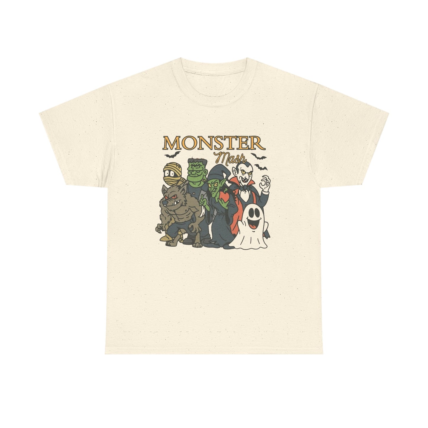 Monster Mash Halloween Graphic T Shirt NEW Unisex Heavy Cotton Tee