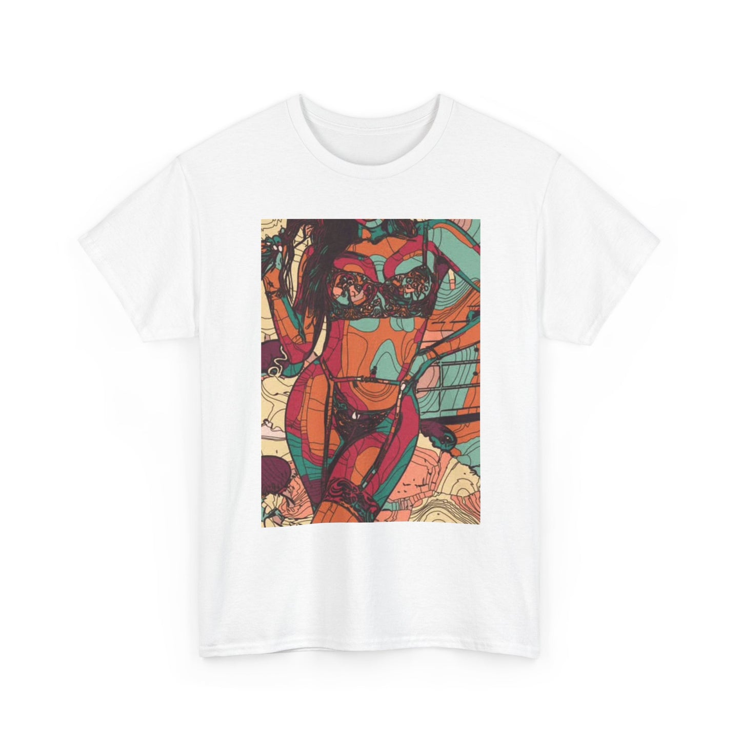Selma hayak Graphic T Shirt Sexy Bikini Model Unisex Heavy Cotton Tee