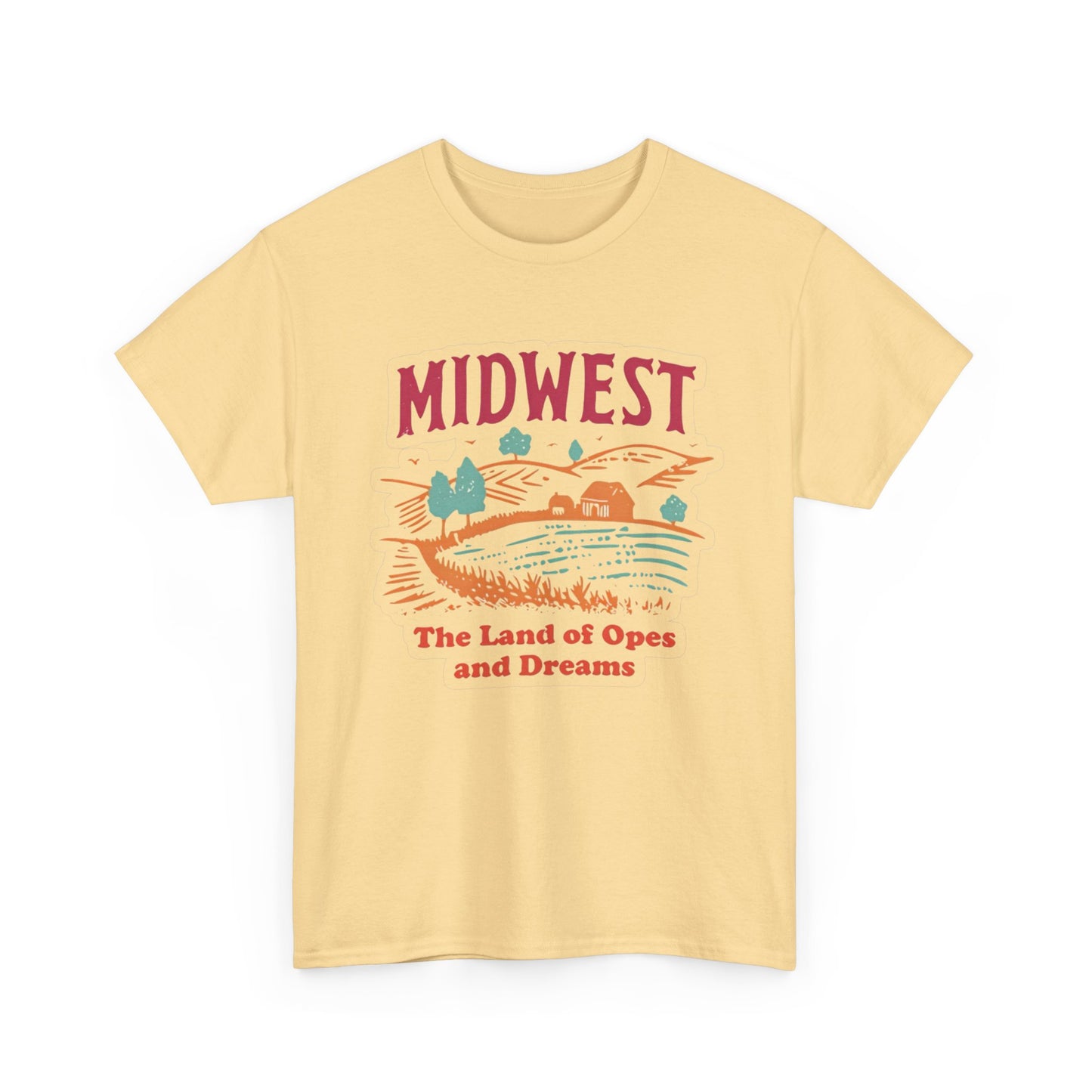 Midwest Land Of Opes And Dreams Graphic T Shirt NEW Adult Tee