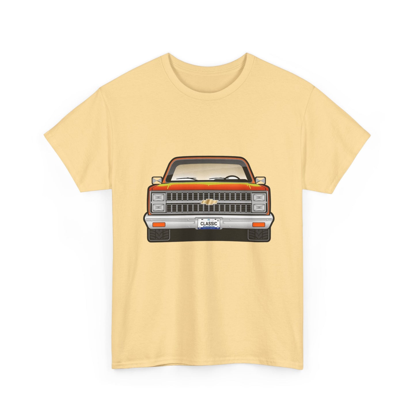 Classic Retro Pickup Truck Graphic T Shirt Unisex Heavy Cotton Tee NEW