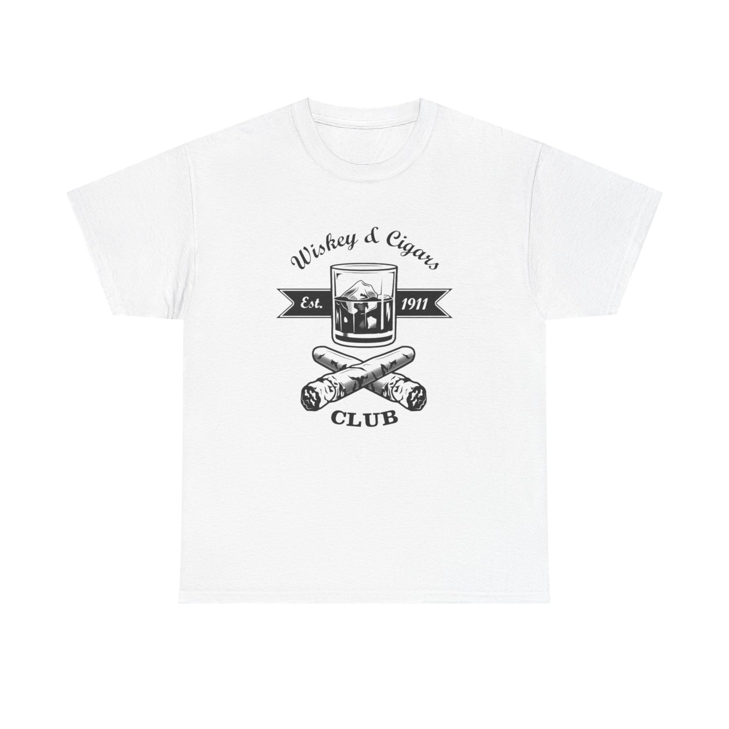 Whiskey And Cigars Graphic T Shirt NEW ADULT