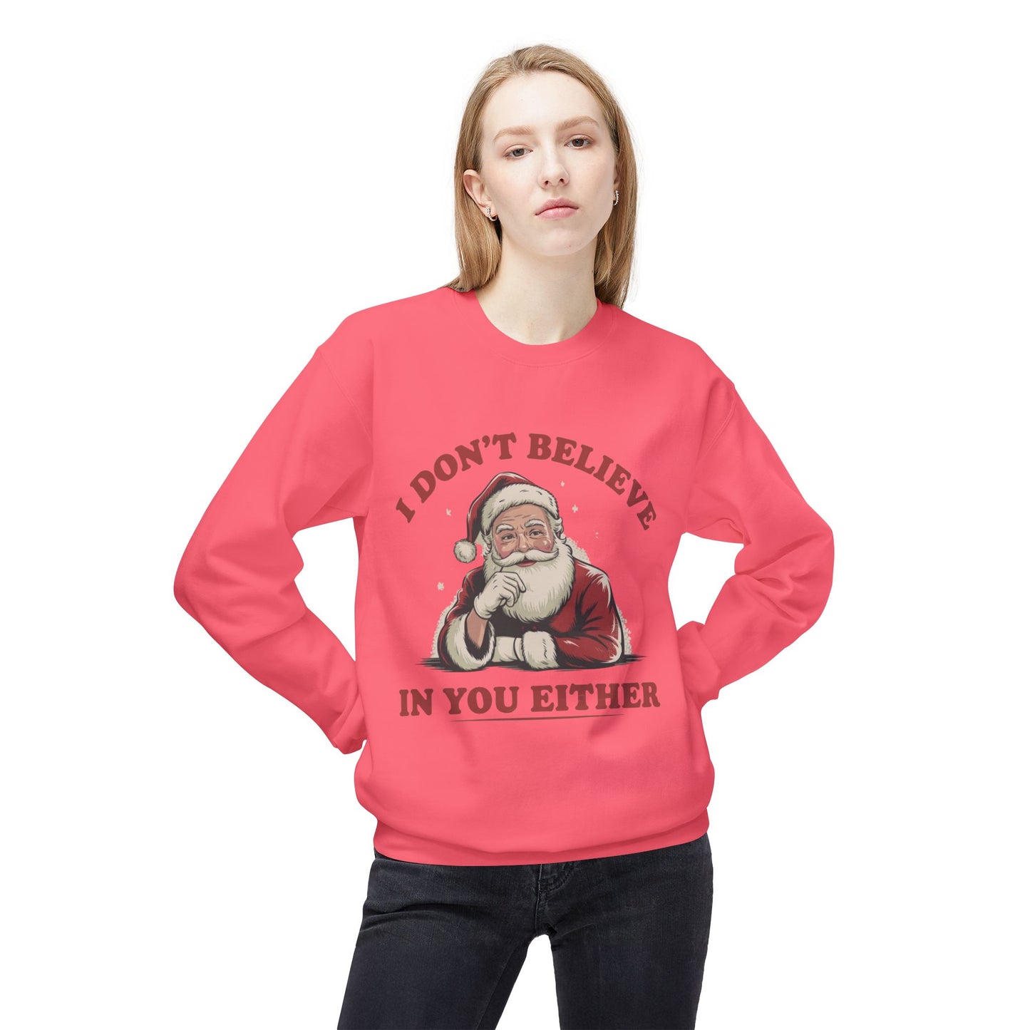 Funny Santa Jokes Sweater NEW Unisex Fleece Crewneck Sweatshirt