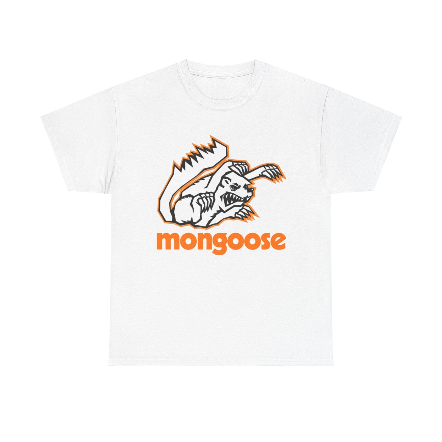 Mongoose BMX Tshirt logo Bicycles 90s Toys R Us Unisex Heavy Cotton Tee