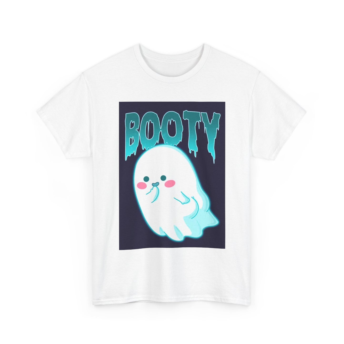 Ghost Booty Tshirt Funny Cute Gift Unisex Heavy Cotton Tee