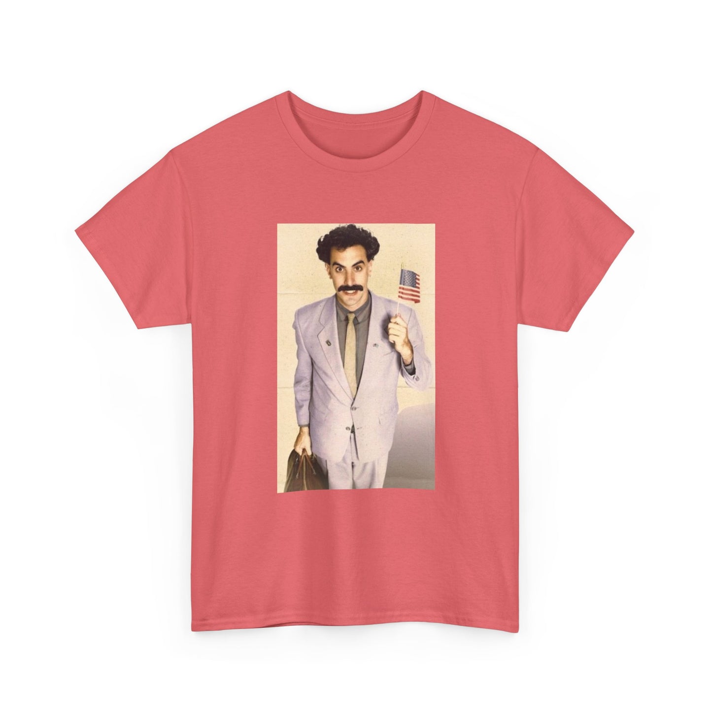 Borat Comes to America Tshirt Funny Comedy Movie Unisex Heavy Cotton Tee