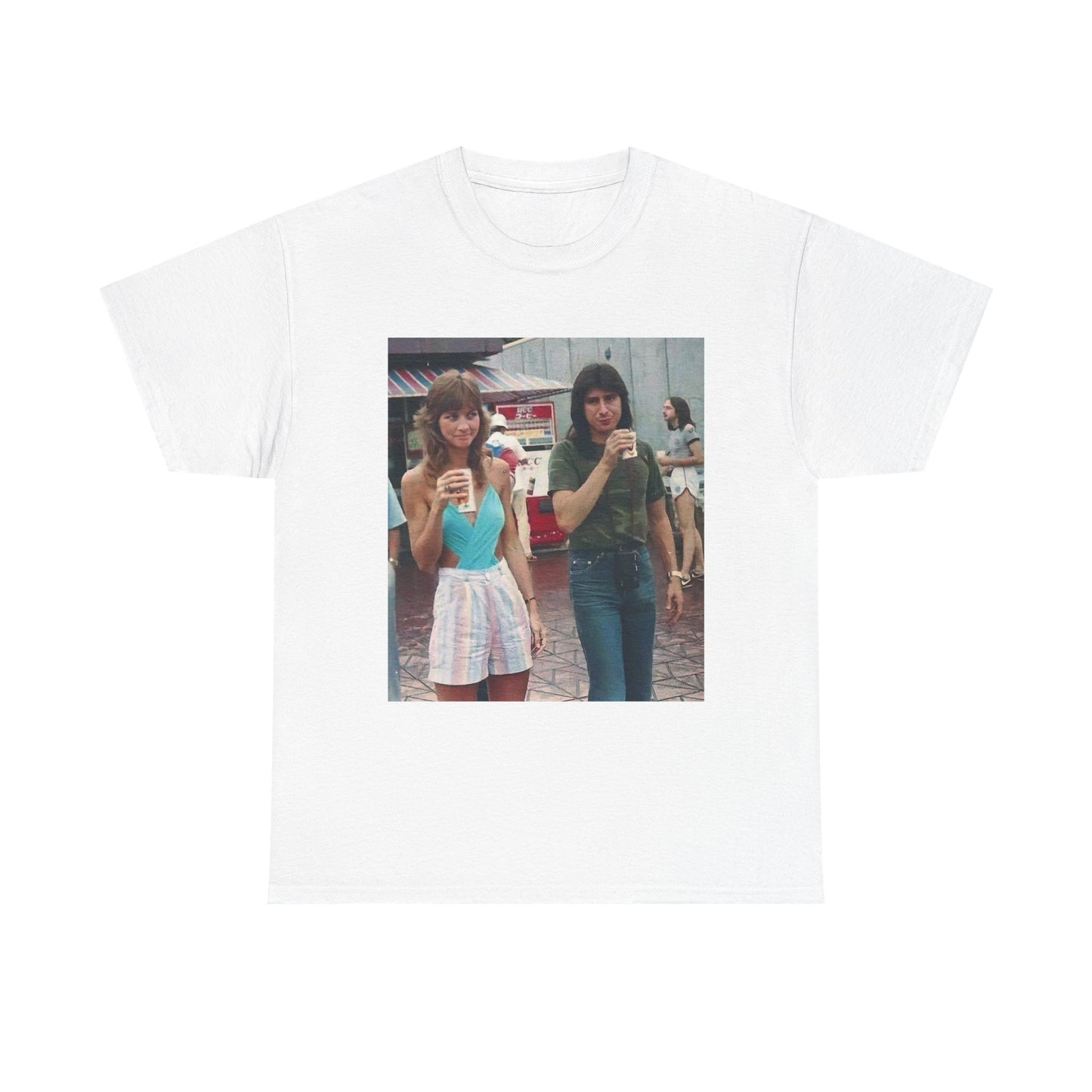 Journey Shirt 70s Steve Perry Band Rock Retro Unisex Heavy Cotton Tee