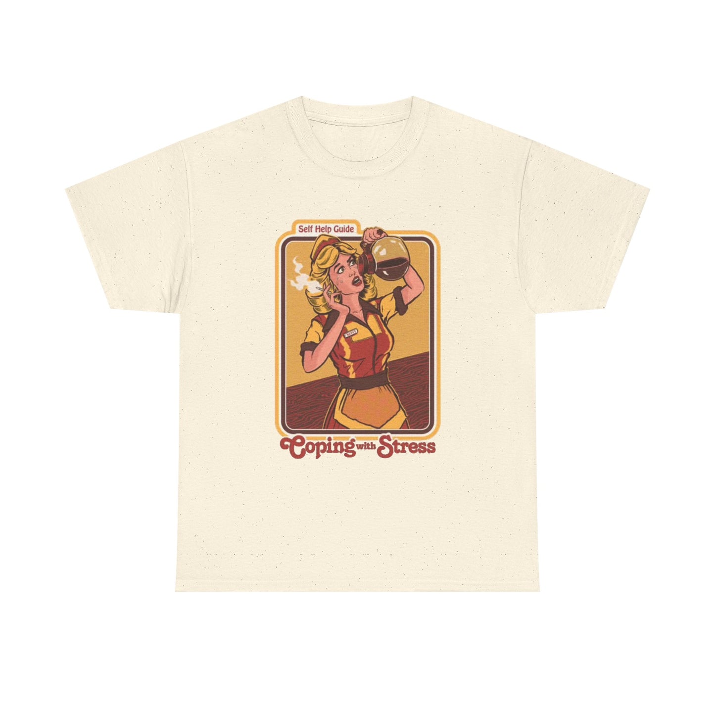 Coping With Stress Funny Graphic T Shirt NEW Unisex Heavy Cotton Tee