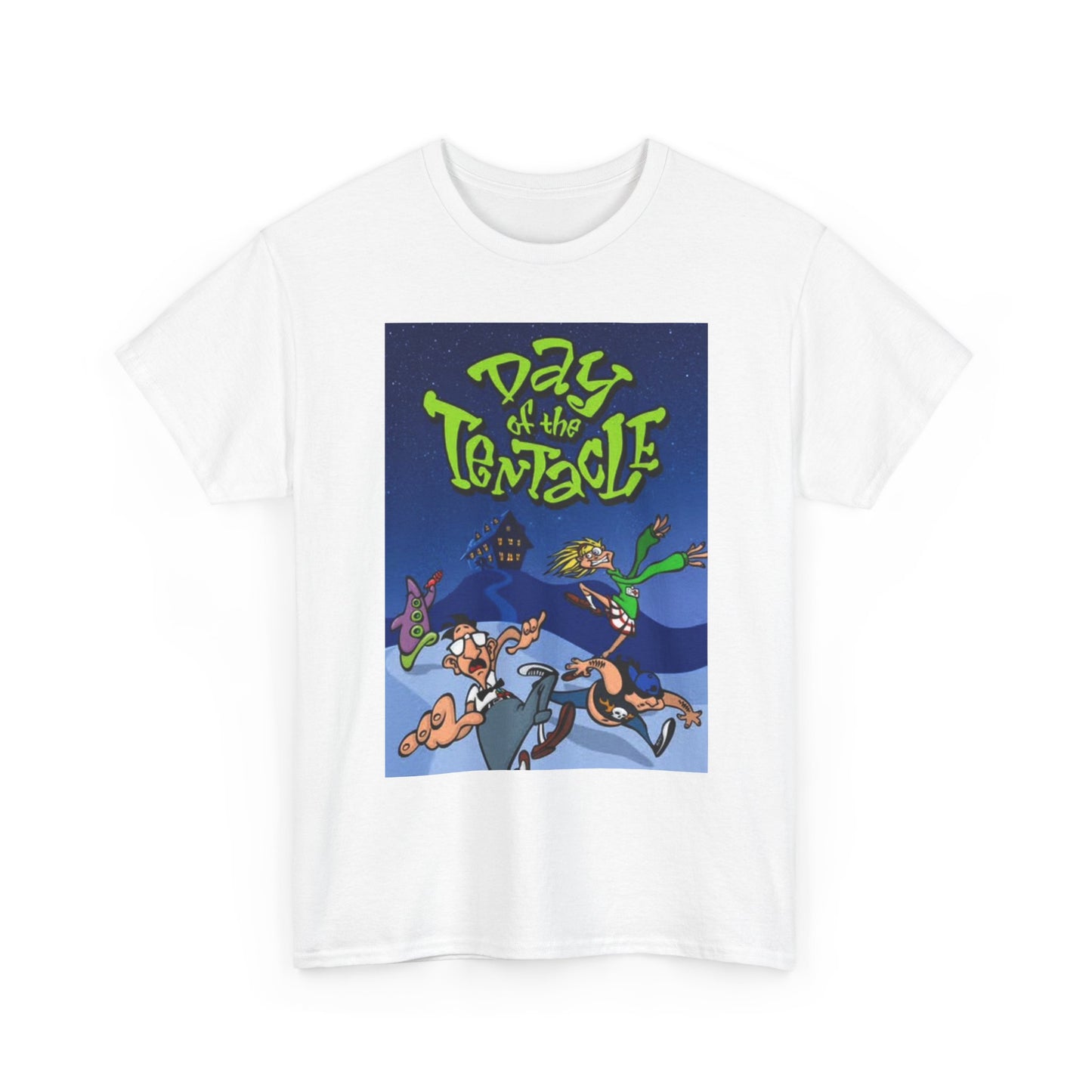 Day Of The Tentacle T Shirt BRAND NEW Apparel Unisex Heavy Cotton Tee Cartoon