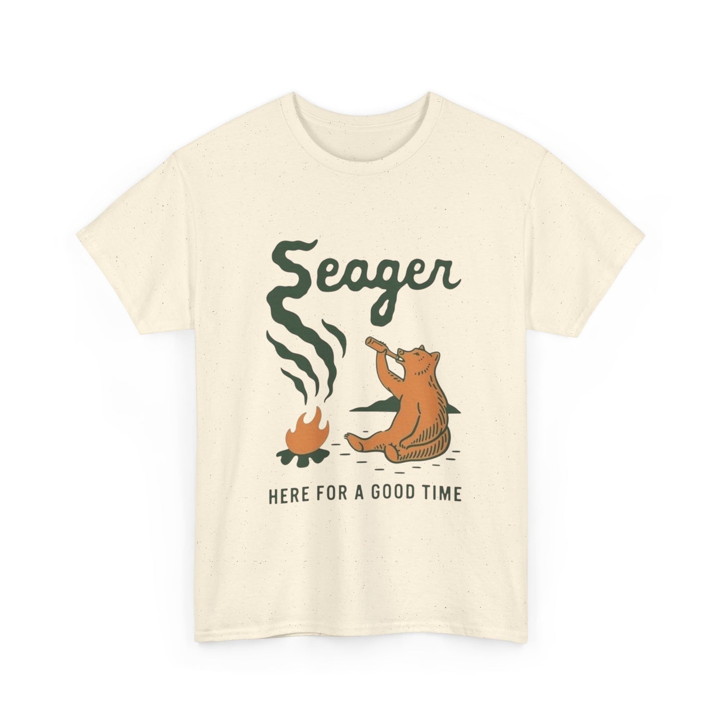 Seager Here For A Good Time Graphic T Shirt Unisex Heavy Cotton Tee
