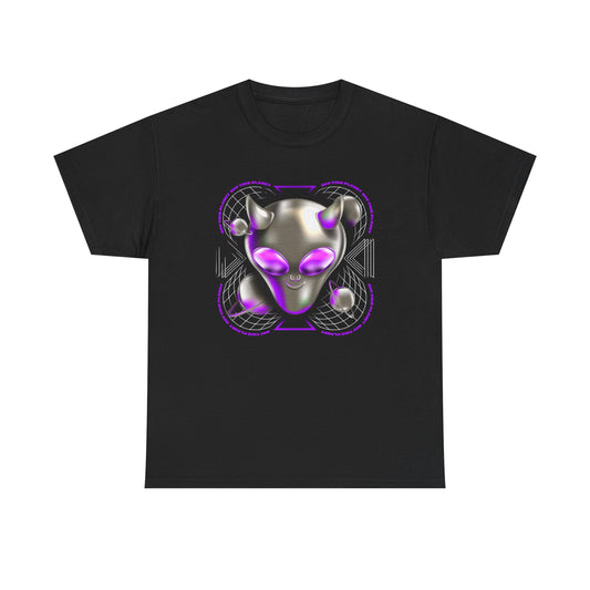 Techno Aliens Graphic T Shirt NEW Adult Unisex Heavy Cotton Tee