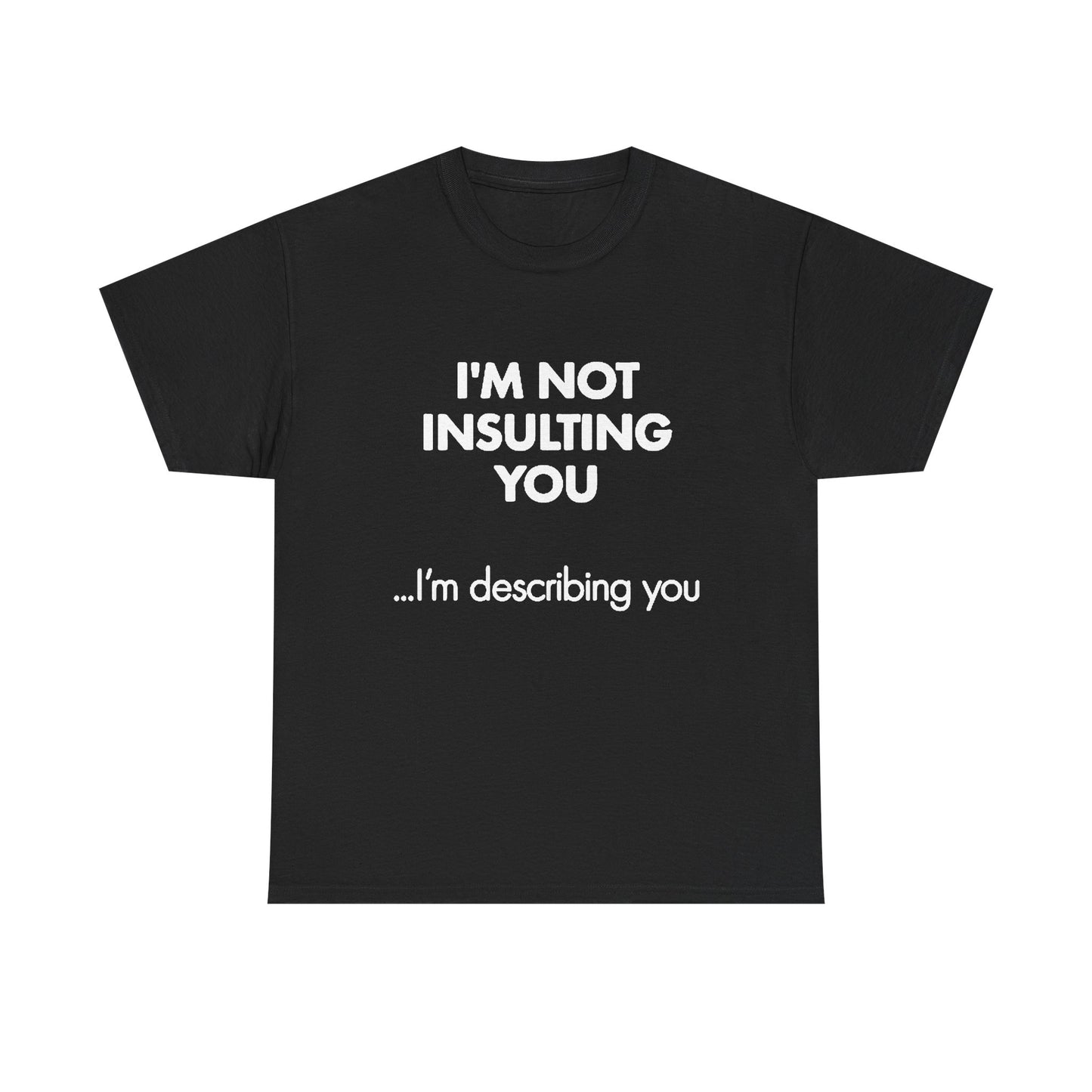Im Not Insulting You Funny Graphic T Shirt Jokes Unisex Heavy Cotton Tee