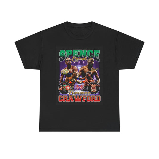 Terence Crawford Boxing Spence Errol Graphic T Shirt Vintage Unisex Heavy Cotton