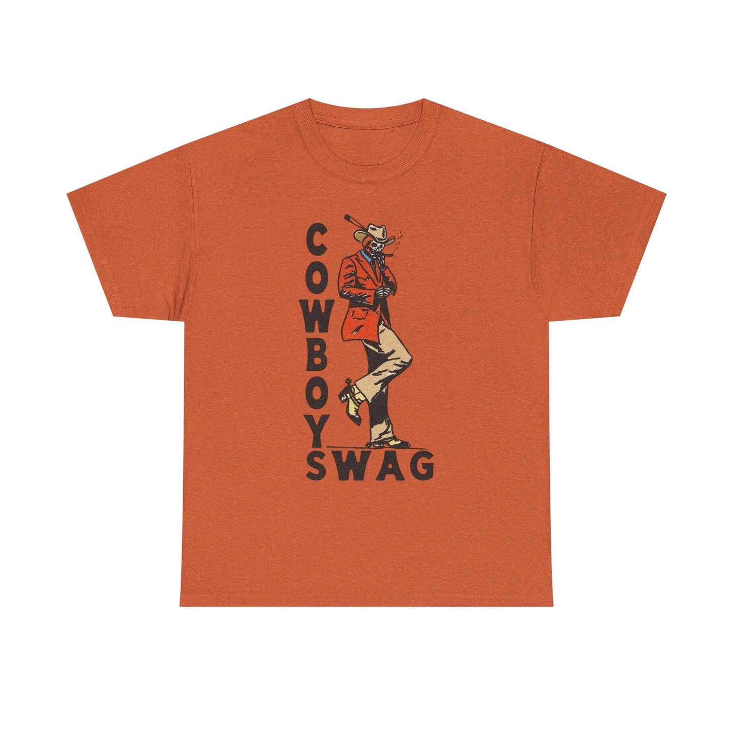 Cowboy Swag Graphic T Shirt Unisex Heavy Cotton Tee