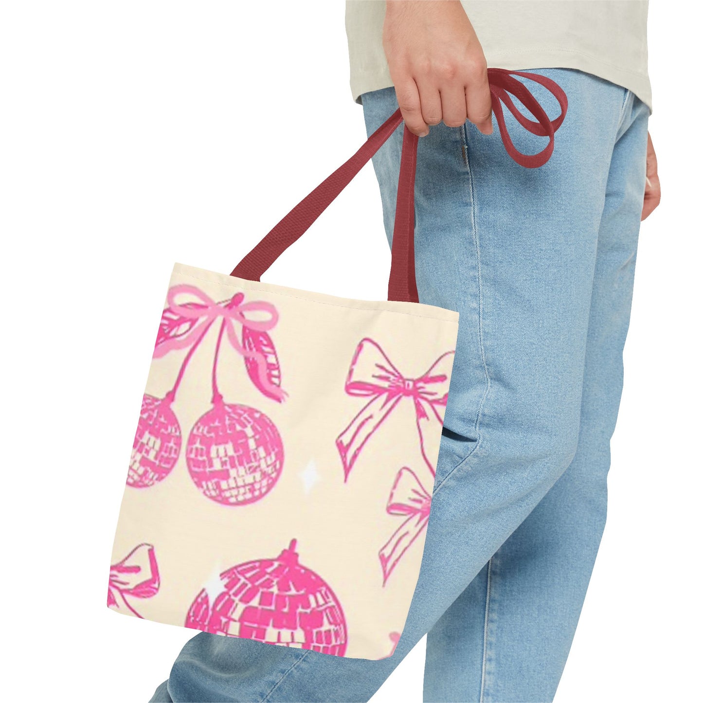 Pink And Cream Bows Brand NEW Tote Bag (AOP)