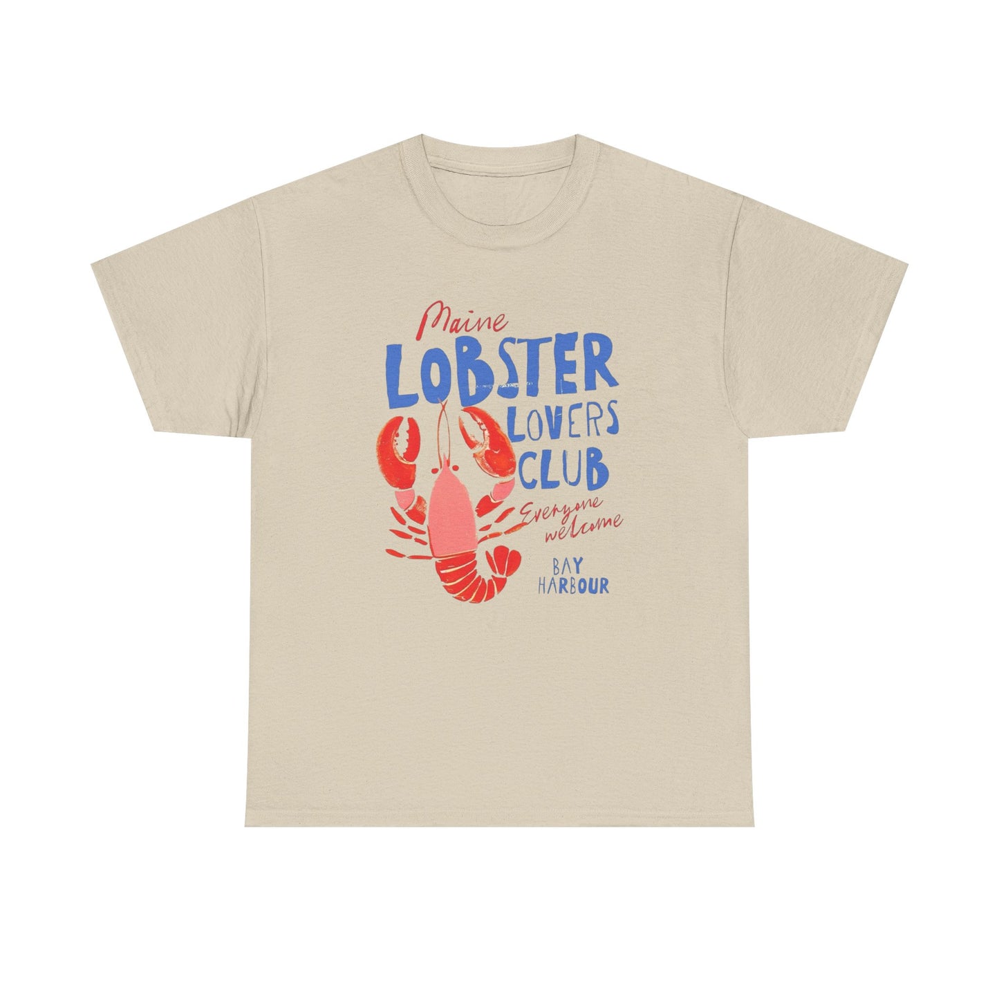Maine Lobster Lovers Club Graphic T Shirt NEW ADULT