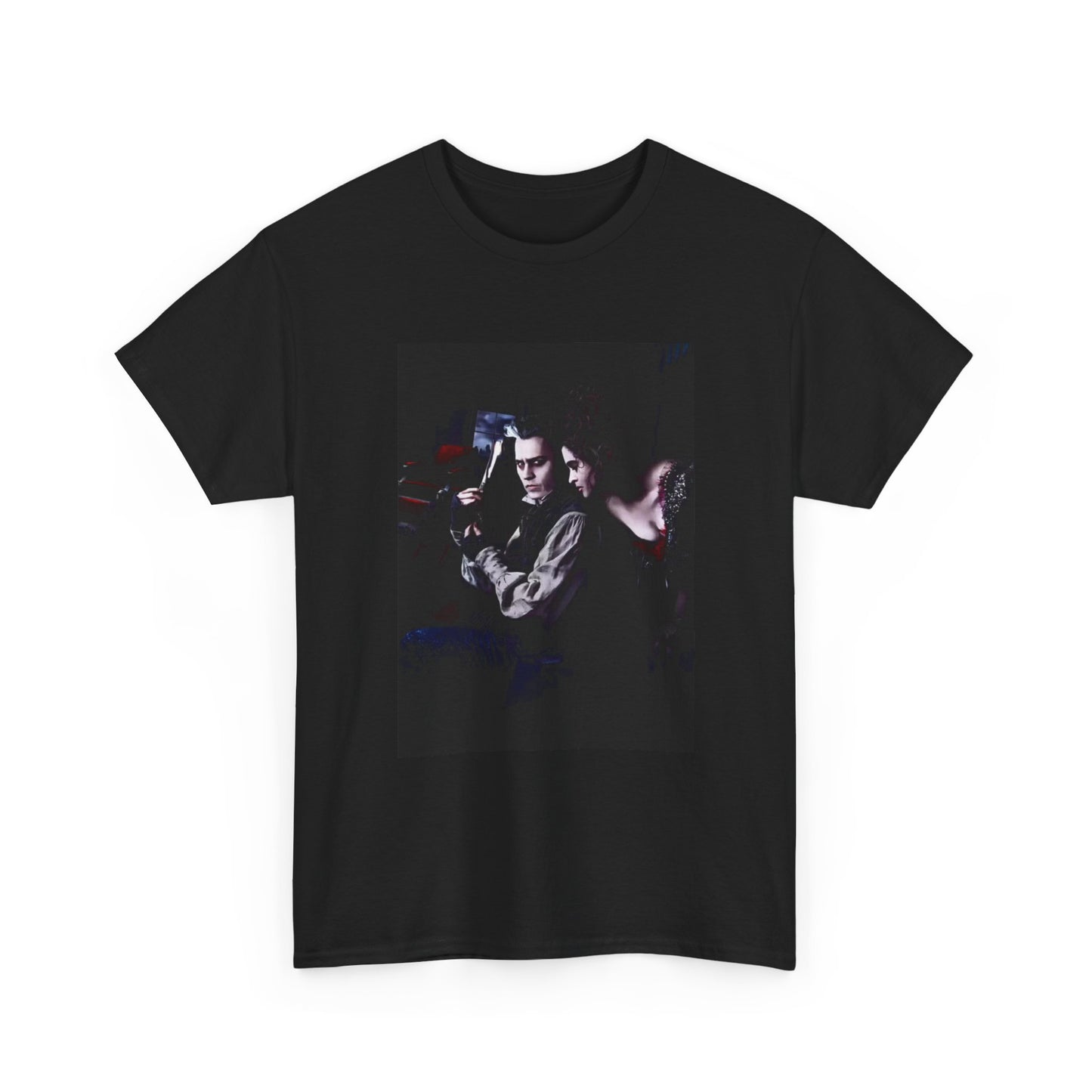 Edward Scizzor Hands Tshirt Vintage 90s Movie Johney Depp Unisex Heavy Cotton