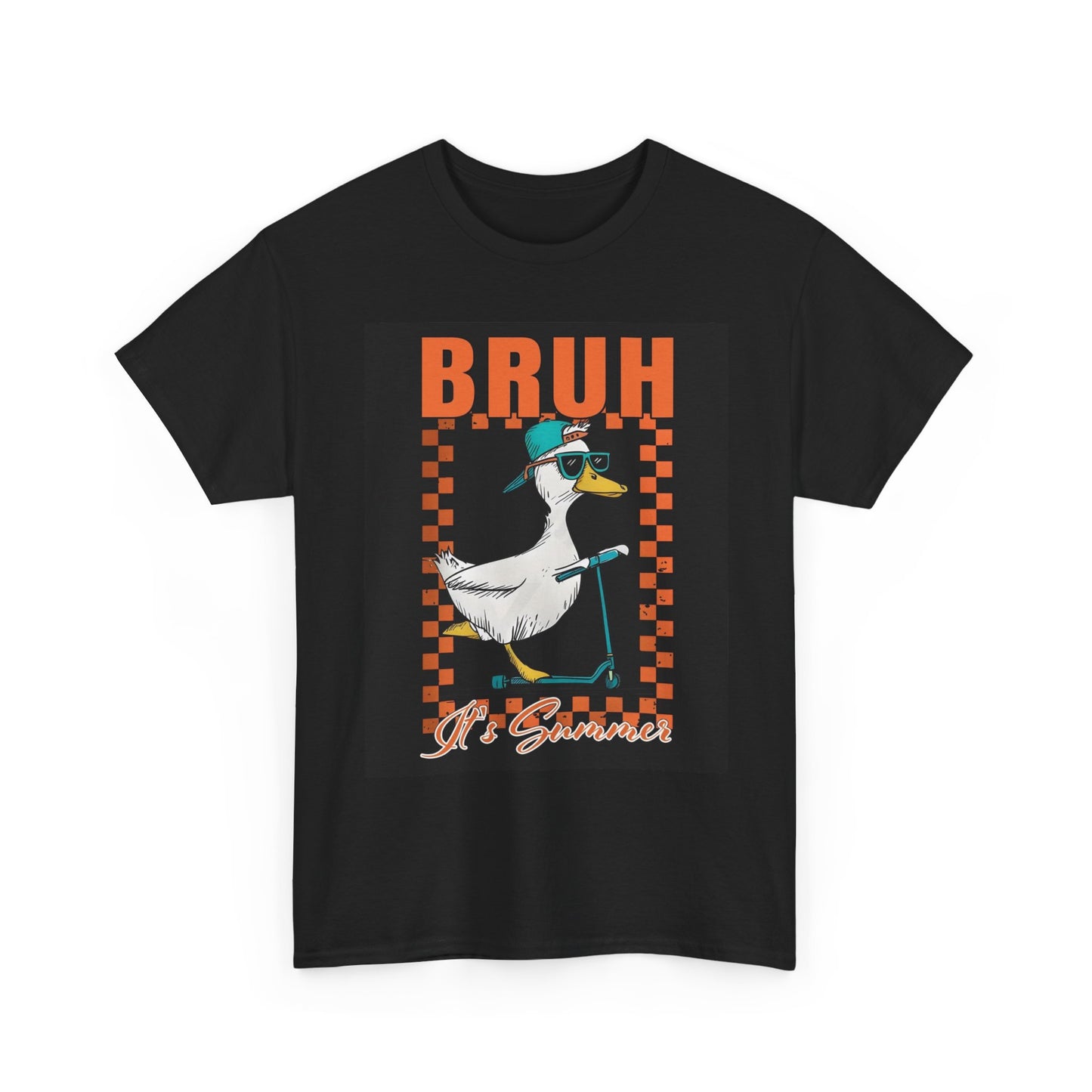 Bruh Its Summer Graphic T Shirt Unisex Heavy Cotton Tee