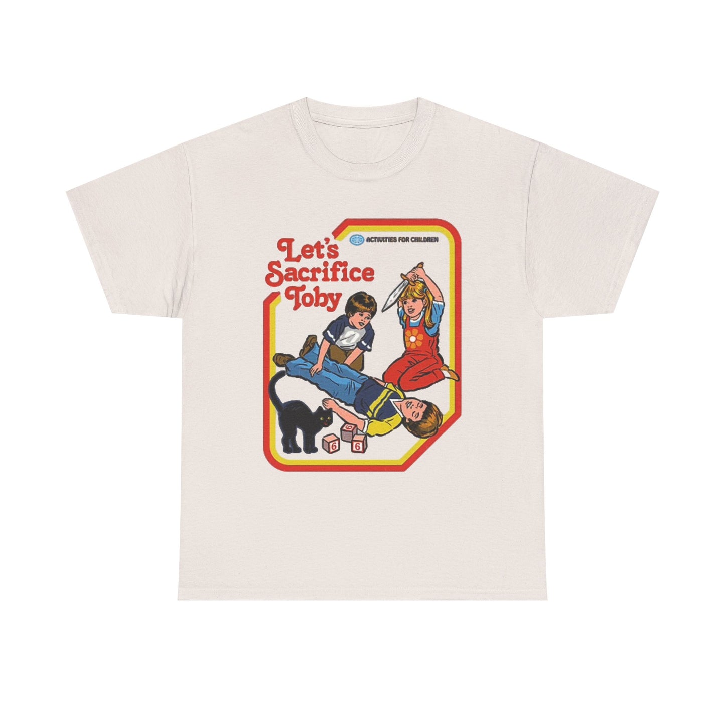 Lets Sacrifice Toby Graphic T Shirt Funny Retro Poster Unisex Heavy Cotton Tee