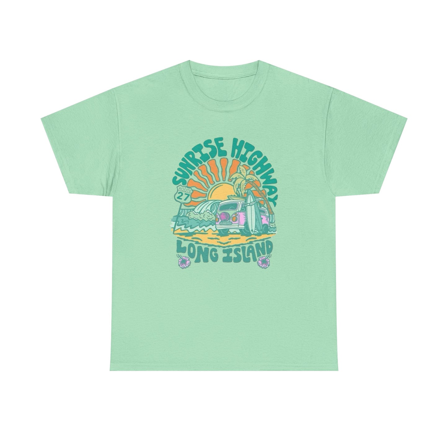 Sunrise Highway Long Island Graphic T Shirt NEW Adult Tee