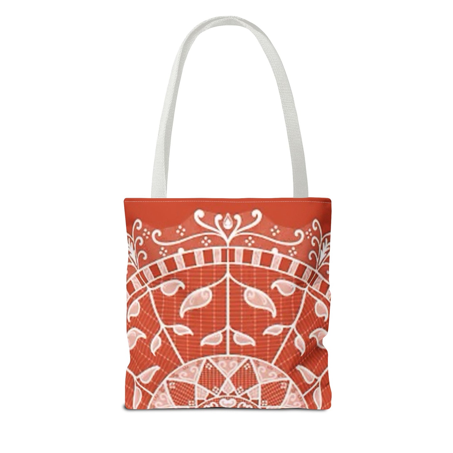 Orange And White Multi Color BRAND NEW MODERN Tote Bag (AOP)