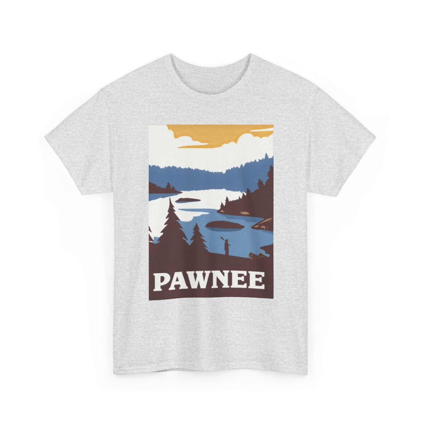 Pawnee Parks And Recreation T Shirt BRAND NEW Apparel Unisex Heavy Cotton Tee