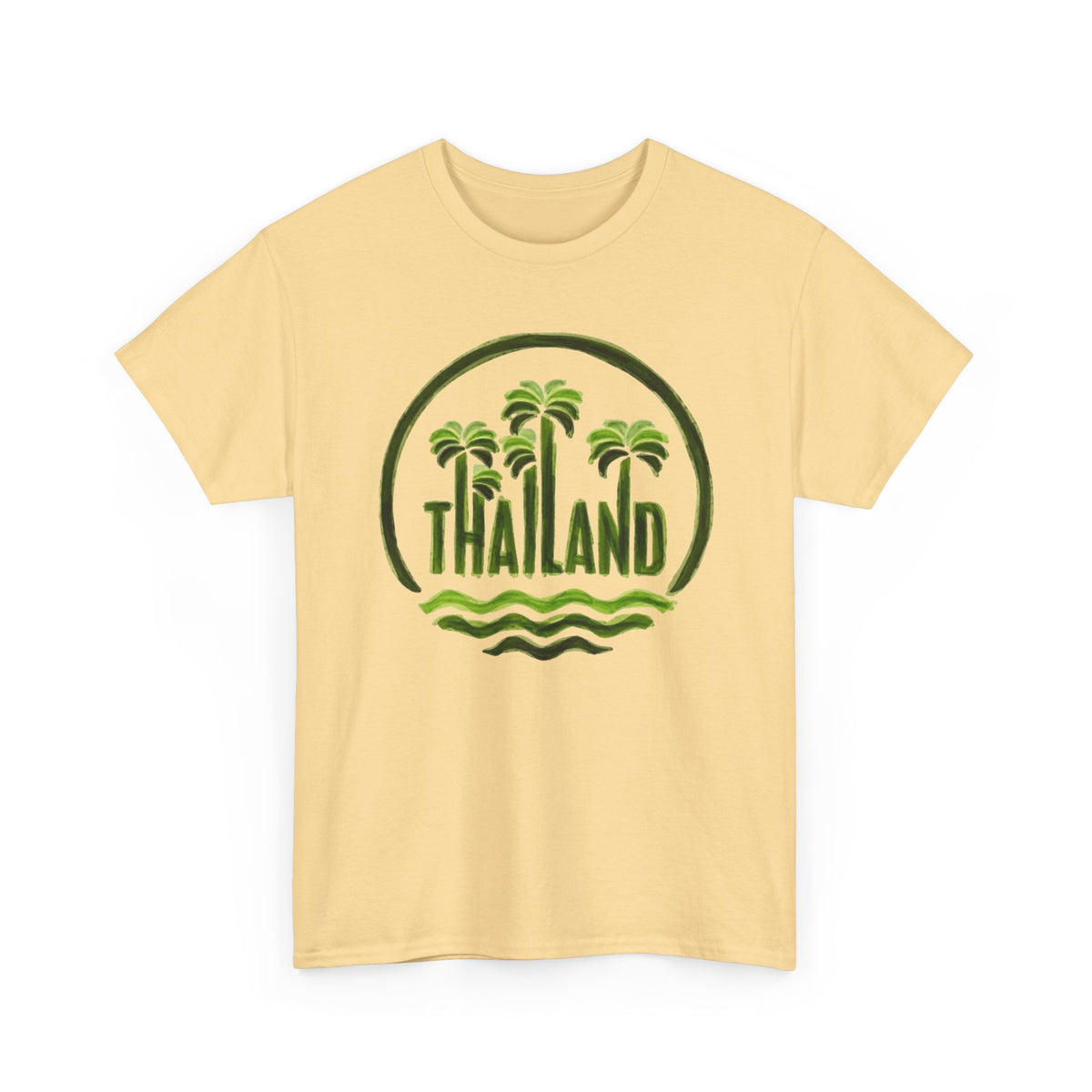 Thailand Palm Tree Wave T-Shirt Men's Graphic Tee