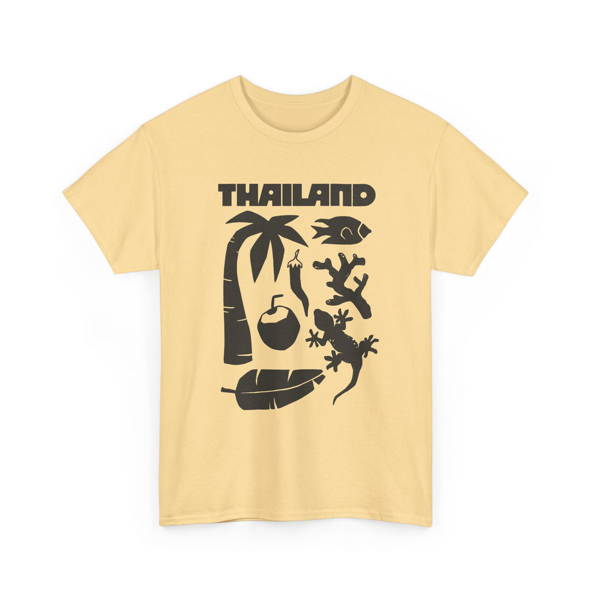 Thailand Travel Icons T-Shirt Men's Graphic Tee