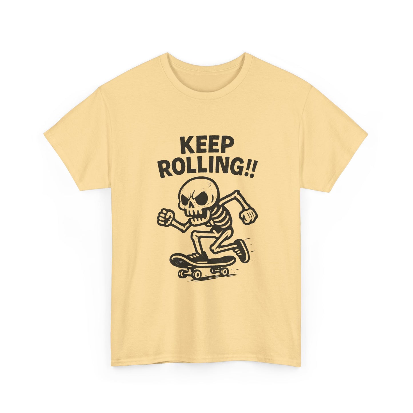 Keeping Rolling Skateboarding SB Graphic T-Shirt Comfy Cotton Tee Brand NEW