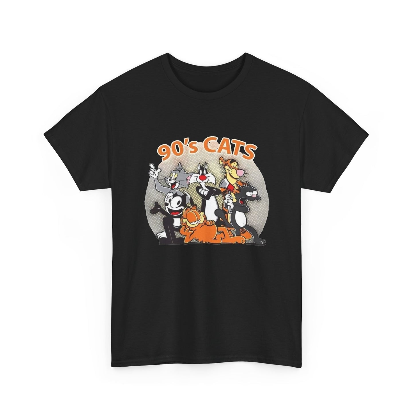 90's Cats Vintage Cartoons Graphic T Shirt NEW Vintage Unisex Heavy Cotton Tee