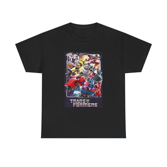 Transformers T shirt Retro Movie Poster Toys Vintage Unisex Heavy Cotton Tee