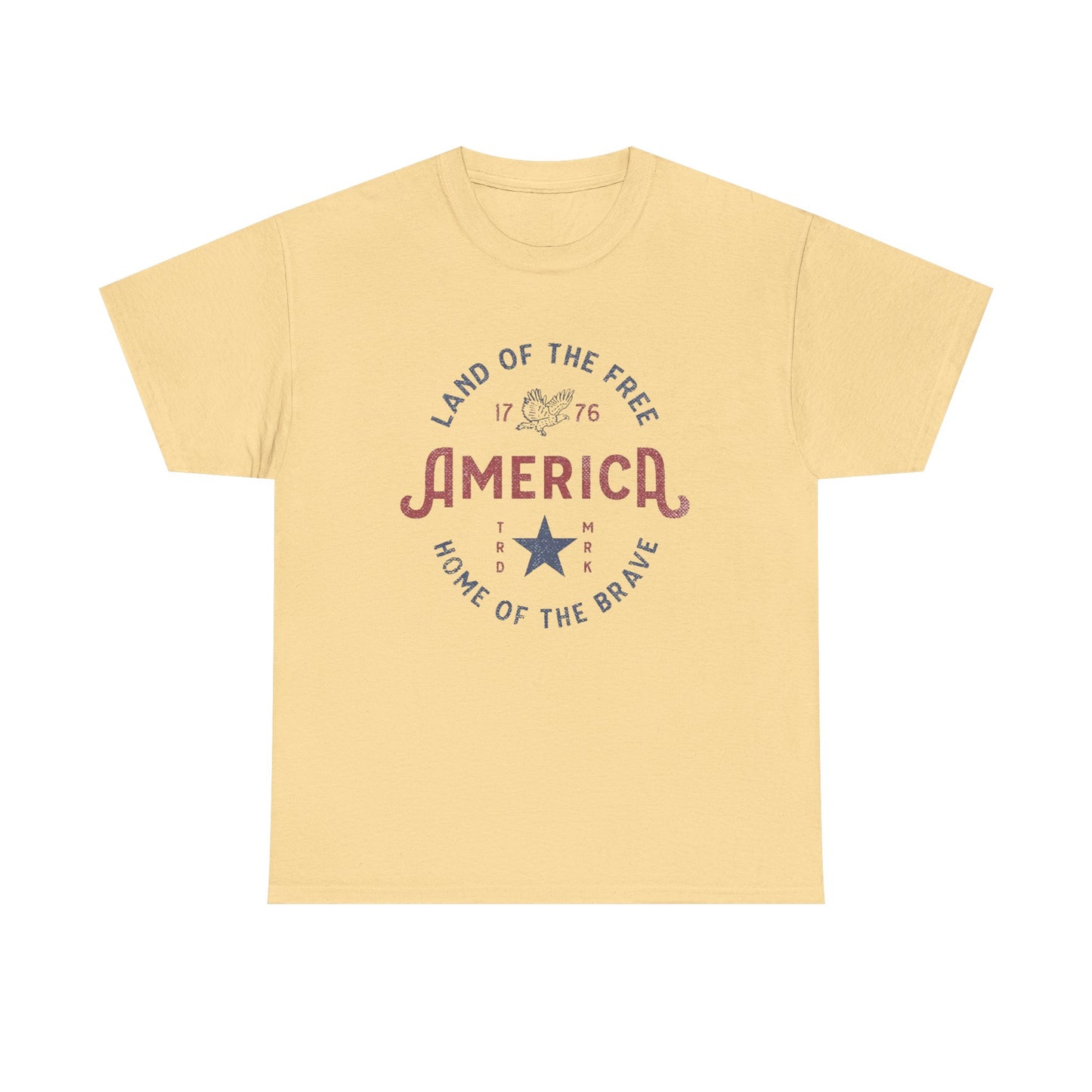 America Land Of The Free Graphic T Shirt Adult New Tee