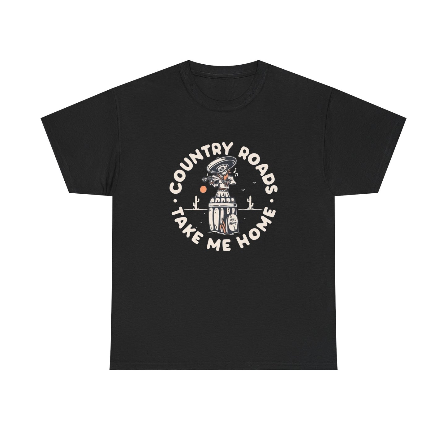 John Denver Country Roads Graphic T Shirt NEW Adult Unisex Heavy Cotton Tee