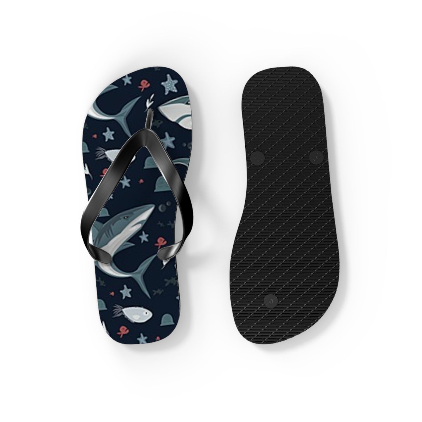 Shark Summer Sandals, Beach Shoes, Vacation Flip Flops, Pool Slides, Comfortable
