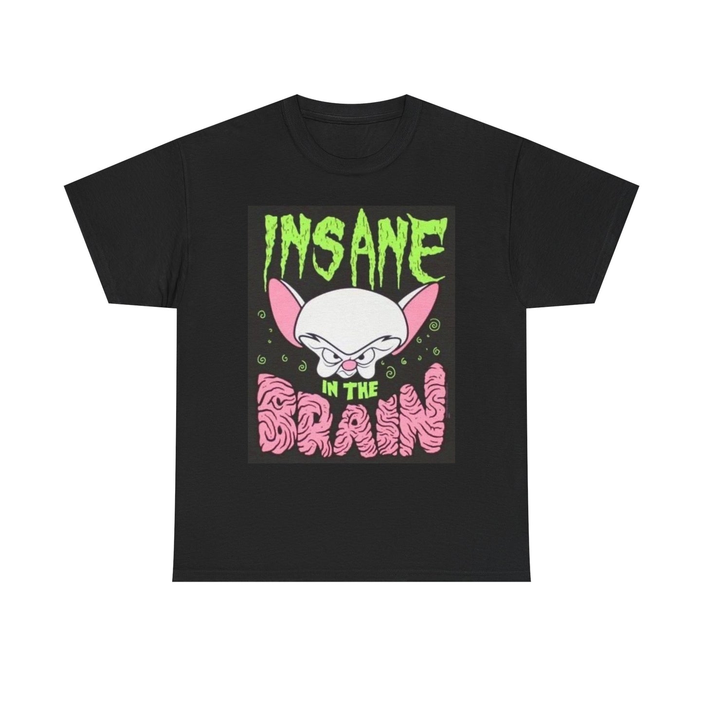 Insane In The Brain Pinky Graphic T Shirt 90s Vintage Unisex Heavy Cotton Tee