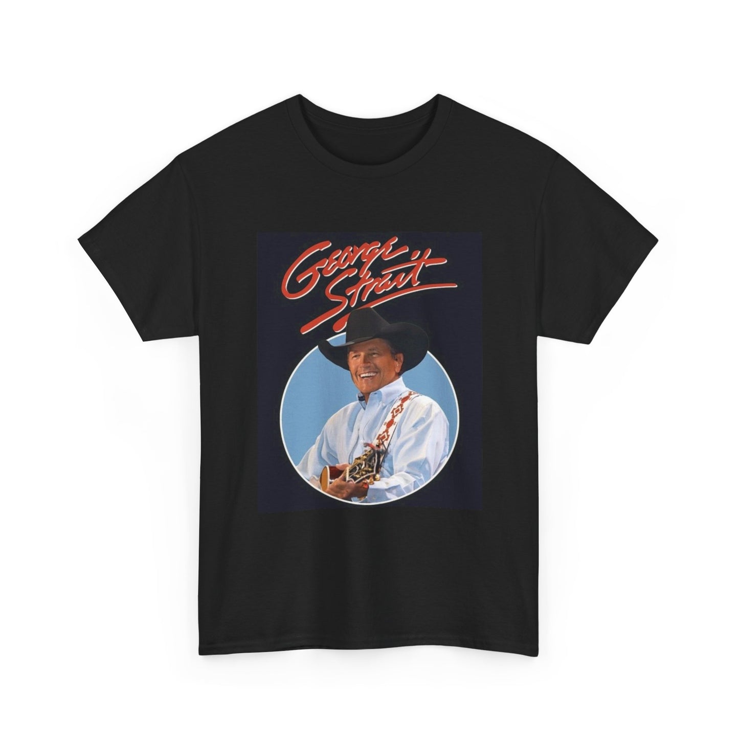 George Strait T shirt Texas Country Poster Retro Tour Unisex Heavy Cotton