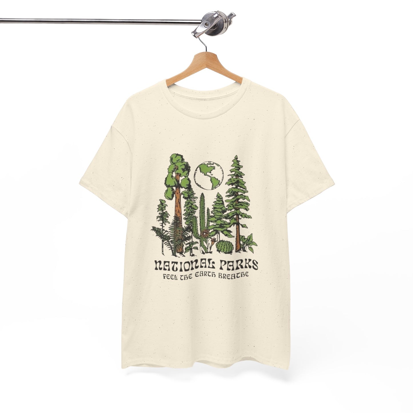 Feel The Earth Breath Graphic T Shirt Heavy Cotton Tee NEW ADULT UNISEX