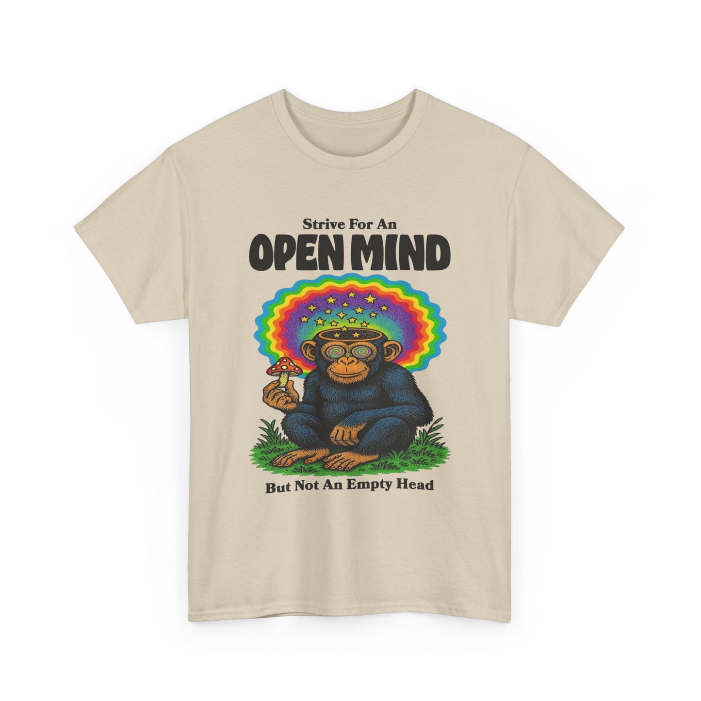 Strive For An Open Mind Graphic T-Shirt Unisex Heavy Cotton Tee Gift