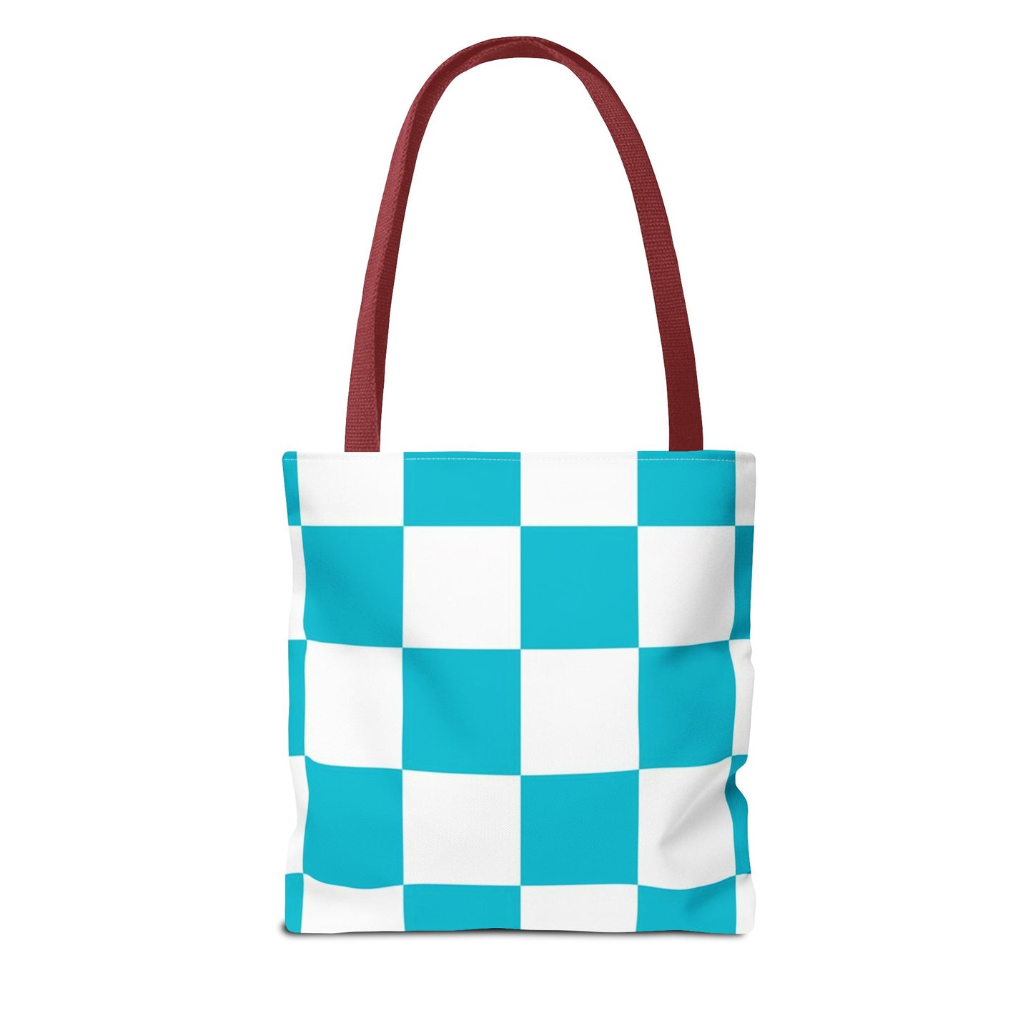 Turquoise Checkered BRAND NEW Purse - Pocketbook - Travel Tote BagTote Bag (AOP)