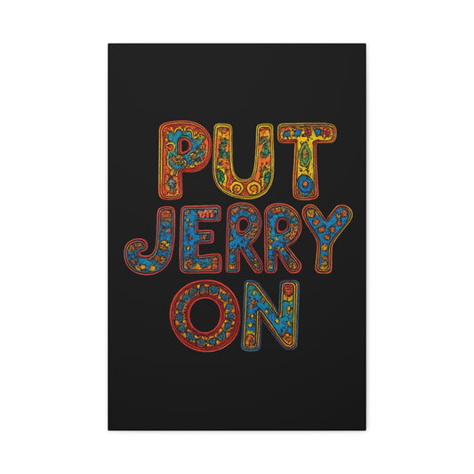 Jerry Garcia Painting Grateful Dead Matte Canvas, Stretched, 1.25"
