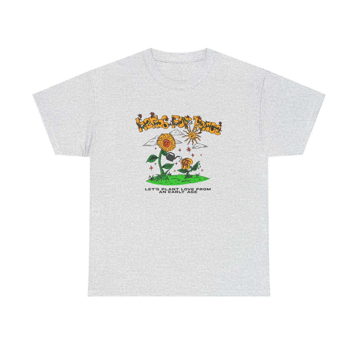 Herbs For Peace Art Graphic T Shirt Unisex Heavy Cotton Tee Gift New
