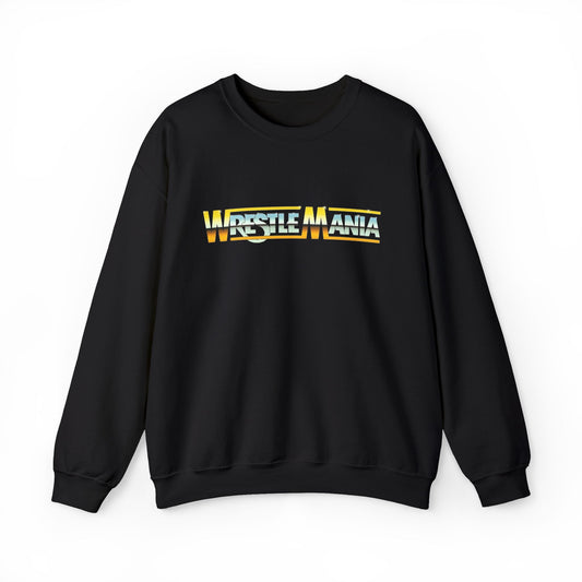WrestleMania Vintage Graphic Sweater Men's Adult Crewneck Sweatshirt